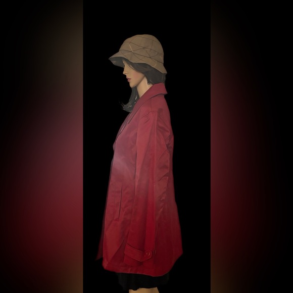 Gap PeaCoat Trench Double Breasted Red Jacket Women’s XL - Picture 5 of 8